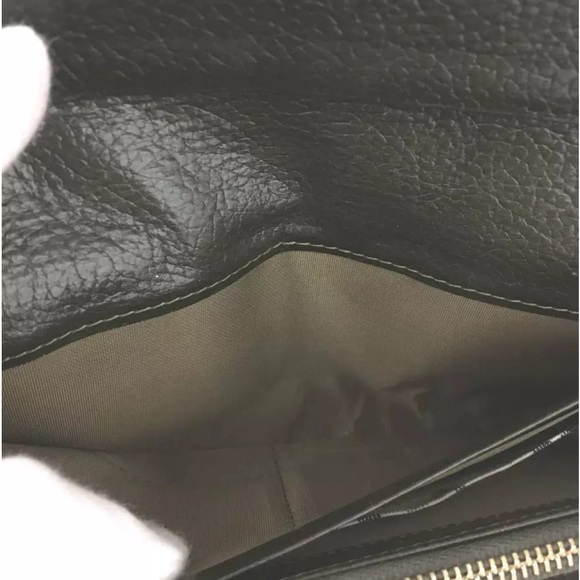 Burberry Embossed Pebbled Leather with Nova Check Interior Long Wallet - Picture 9 of 11